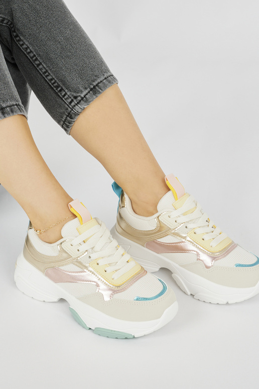 Sportowe buty damskie na grubej...