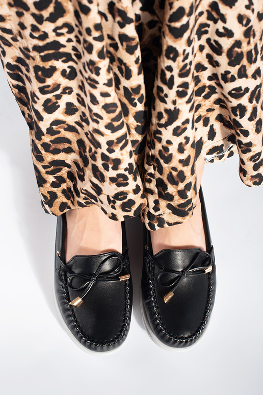 black INomens moccasins black INomens moccasins