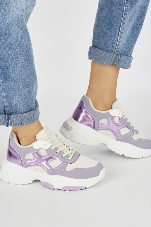 Sneakersy damskie fioletowe