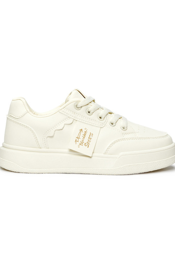 beige Sneakers model shoes