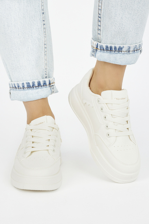 beige Sneakers model shoes