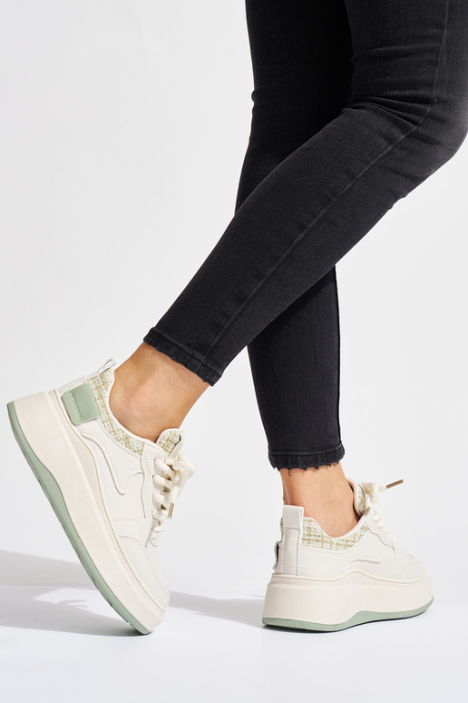 Damskie czarne sneakersy na grubej... Damskie czarne sneakersy na grubej...