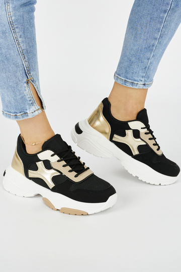 Sneakersy damskie czarne 2