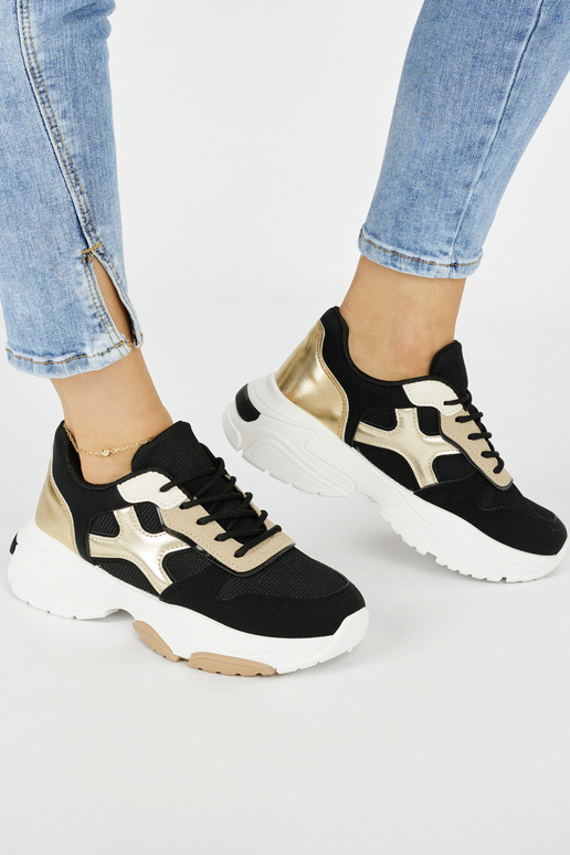 Sneakersy damskie czarne