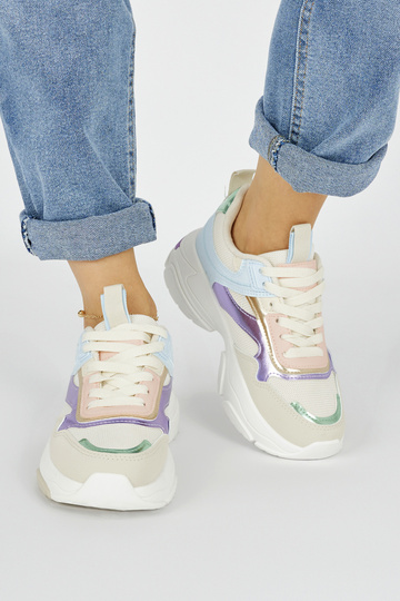 Wielokolorowe damskie buty... 2