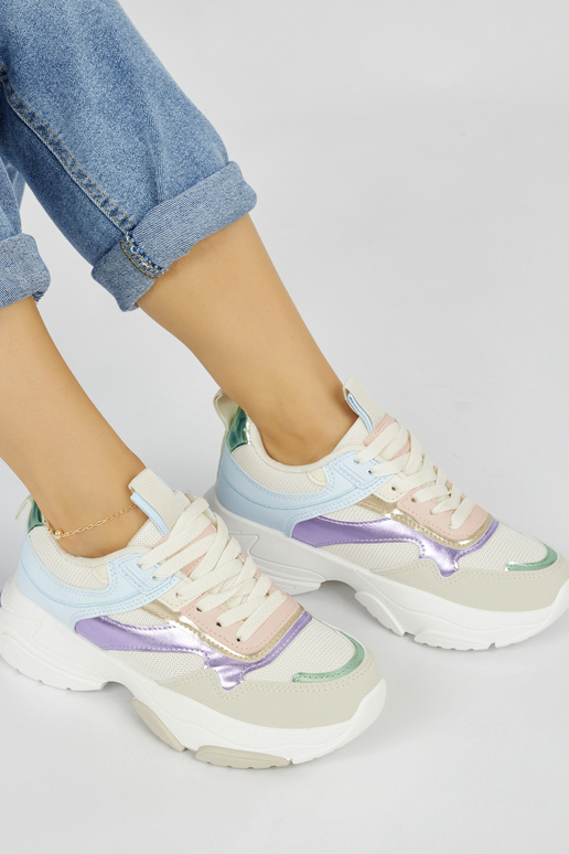 Wielokolorowe damskie buty sportowe...