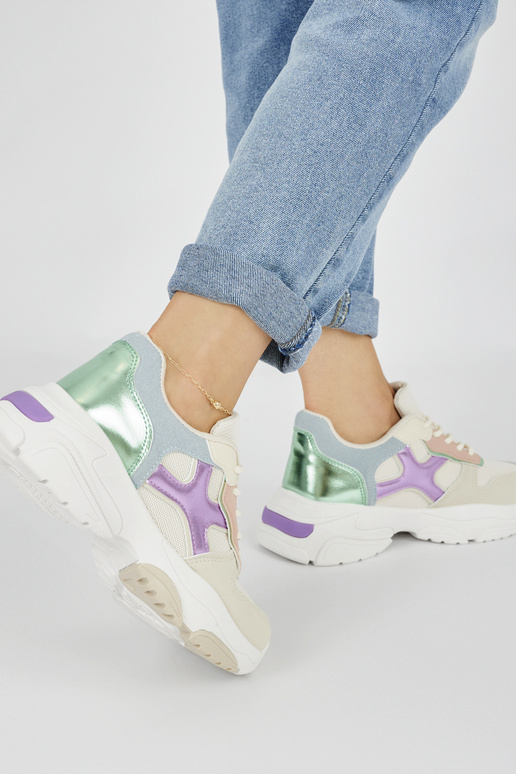 Sneakersy damskie wielokolorowe