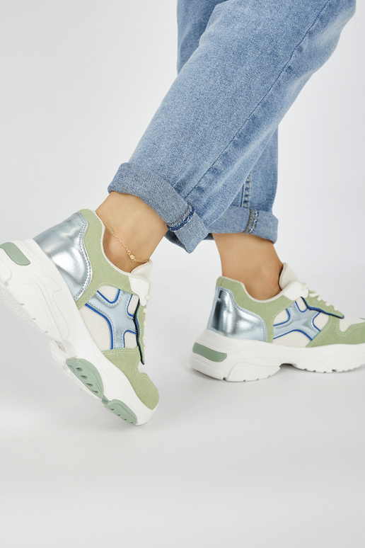 Sneakersy damskie zielone Sneakersy damskie zielone