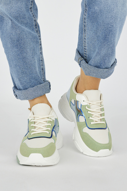 Sneakersy damskie zielone Sneakersy damskie zielone