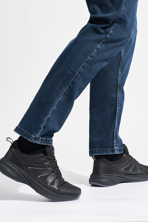 Czarne męskie buty sportowe