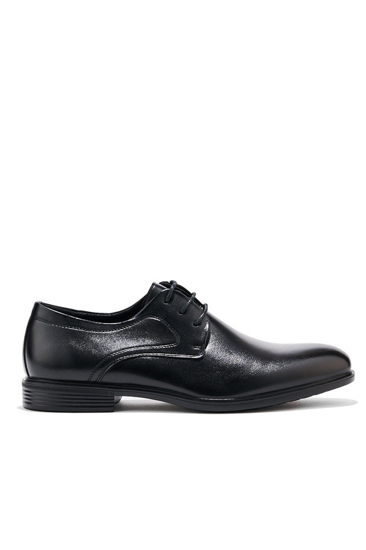 for men black shoes tied