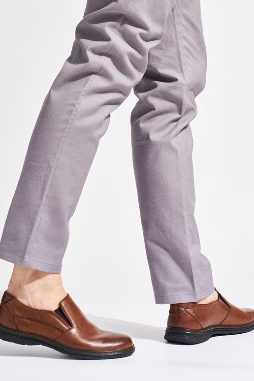 Brązowe męskie półbuty