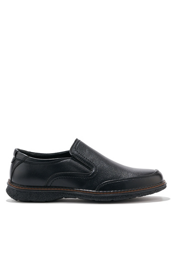 for men black shoes slip-on