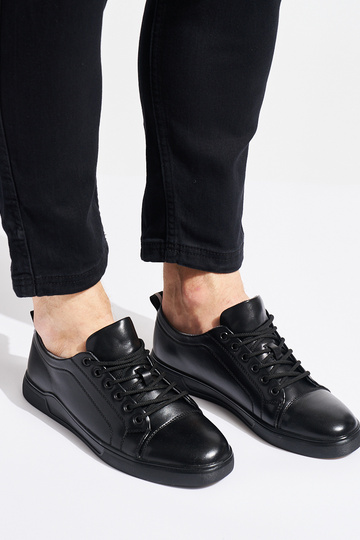 for men black półsneakers 2