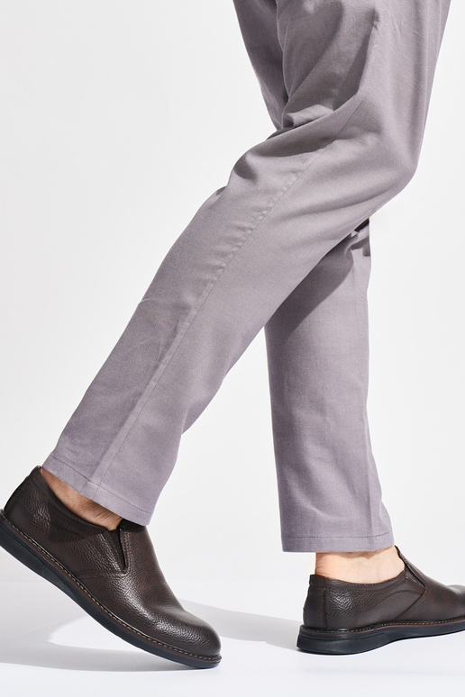 Męskie brązowe półbuty