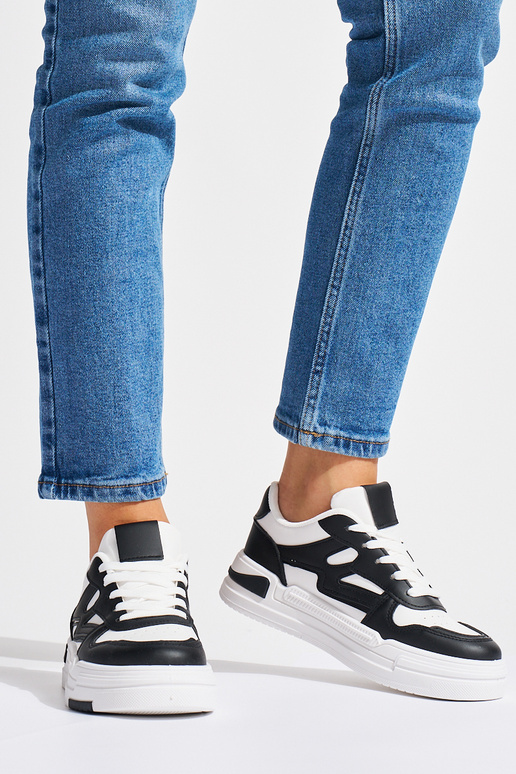 INhite-black Sneakers Inith platform INhite-black Sneakers Inith platform