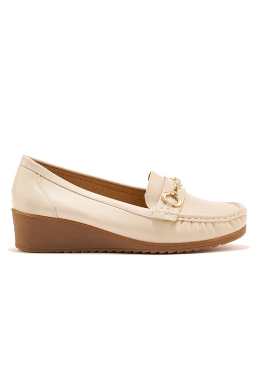 beige Inomens INomens moccasins on a...
