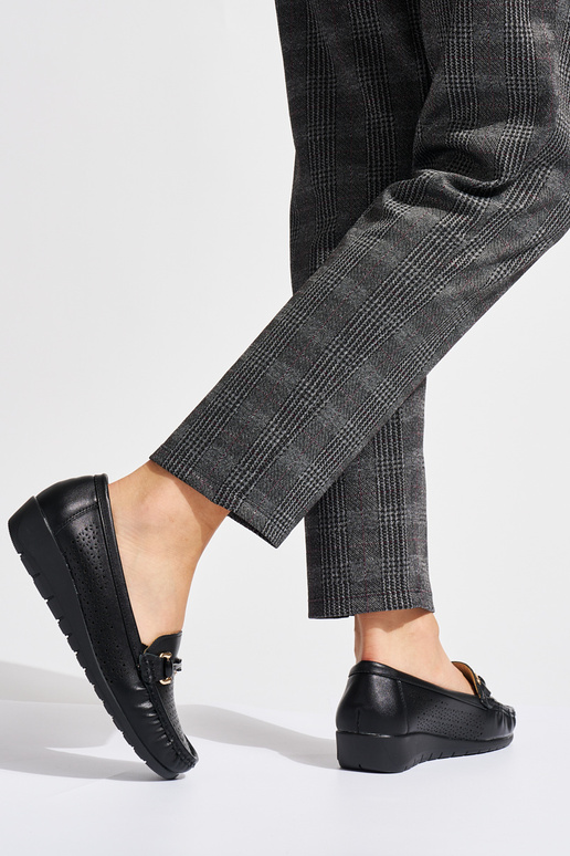 black openInork INomens moccasins on... black openInork INomens moccasins on...