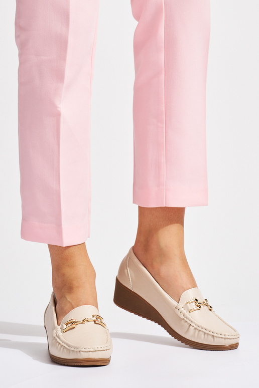 beige INomens moccasins Inith buckles beige INomens moccasins Inith buckles