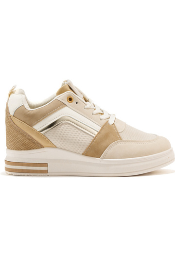 Damskie beżowe sneakersy z...