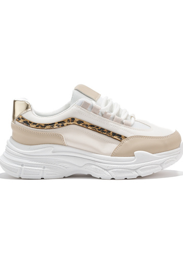Kremowe damskie sneakersy