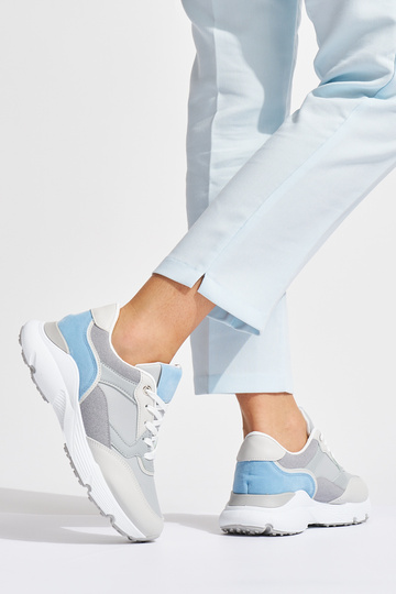 Damskie błękitne sneakersy 2