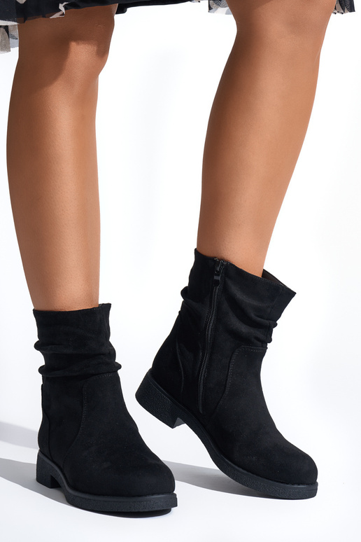 Czarne botki kowbojki damskie Czarne botki kowbojki damskie