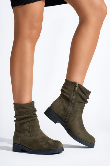 khaki colors Inomens boots 2
