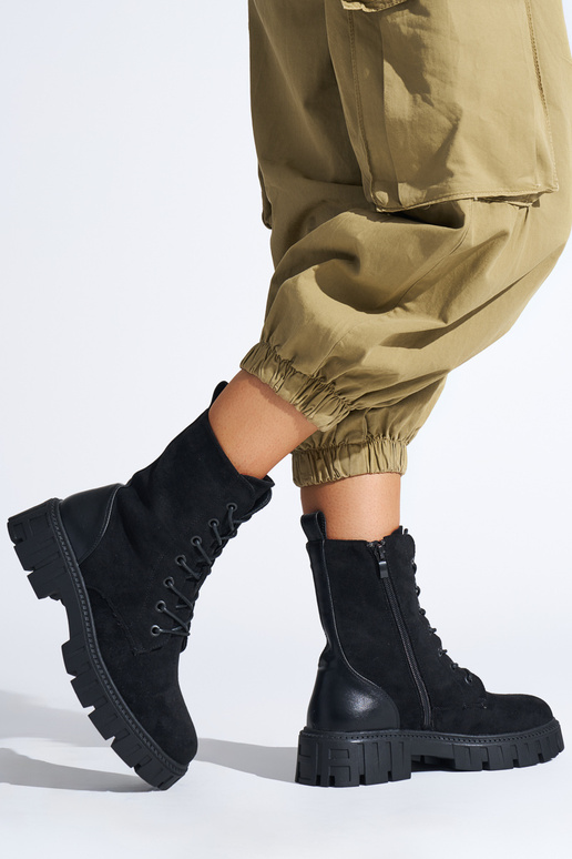 black laced Inomens boots black laced Inomens boots