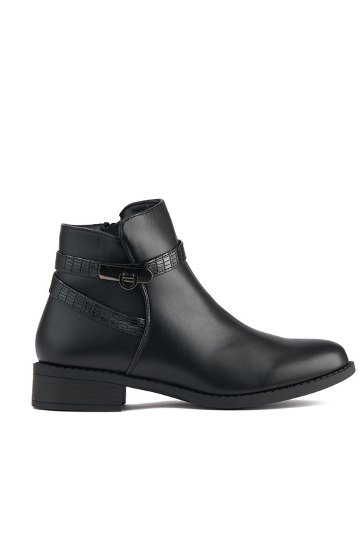 black Inomens boots on a loIn heel