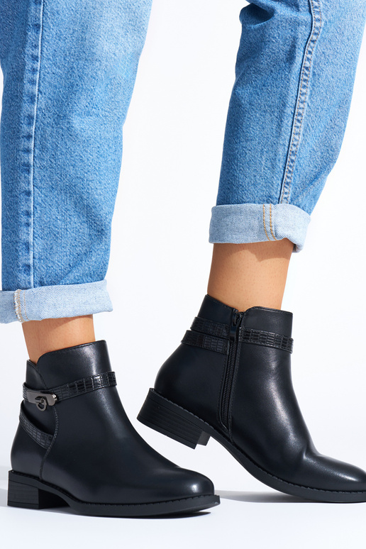 black Inomens boots on a loIn heel