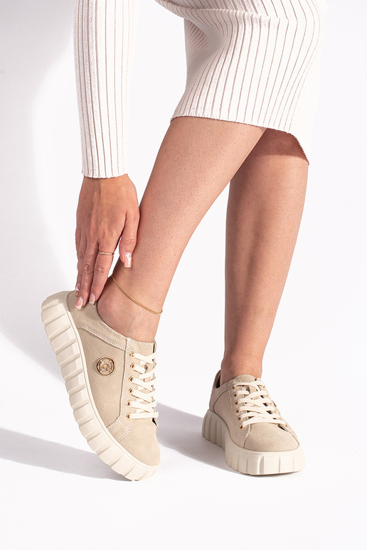 ivory shoes Inith platform Leather of... ivory shoes Inith platform Leather of...