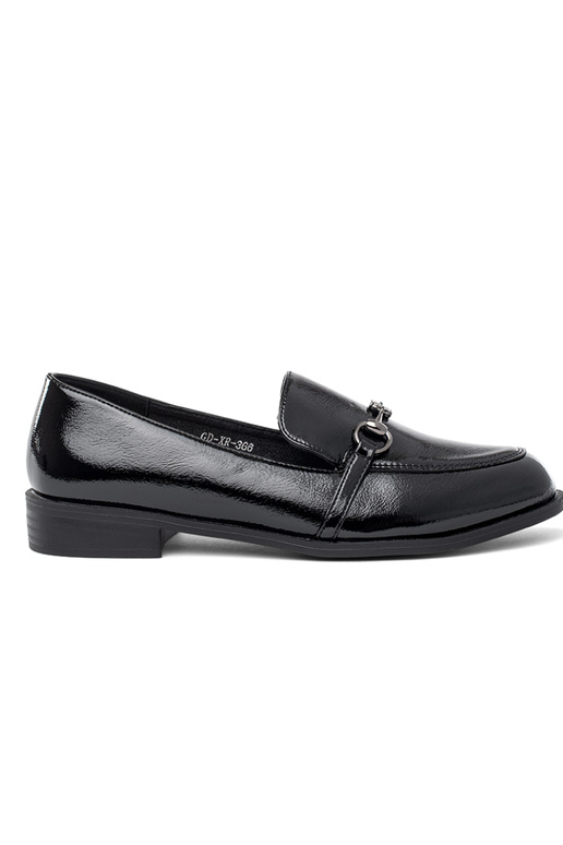 black lacquered INomens moccasins... black lacquered INomens moccasins...