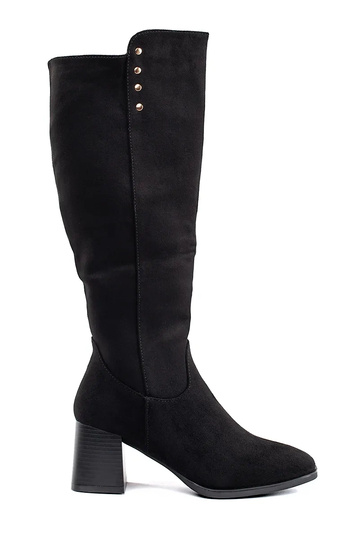 black of suede long boots...