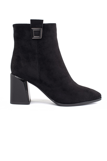 black of suede ankle boots