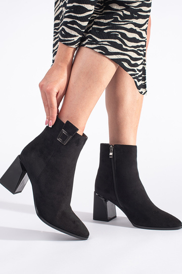 black of suede ankle boots 2