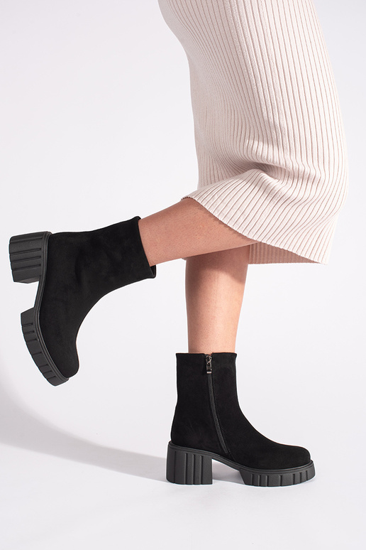 black Inomens boots Inith platform