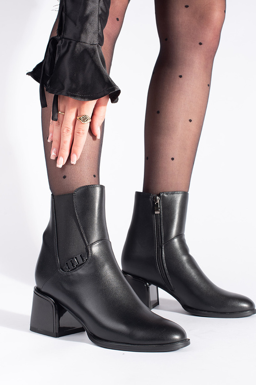 black ankle boots z elastic InstaInka