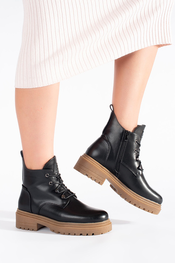 black tied boots na beigej... 2