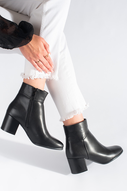 black ankle boots Sergio Leone