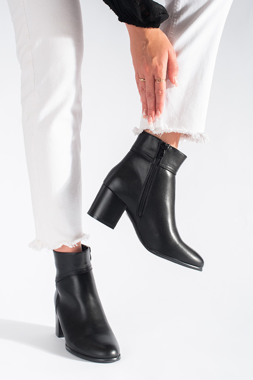 black ankle boots Sergio Leone