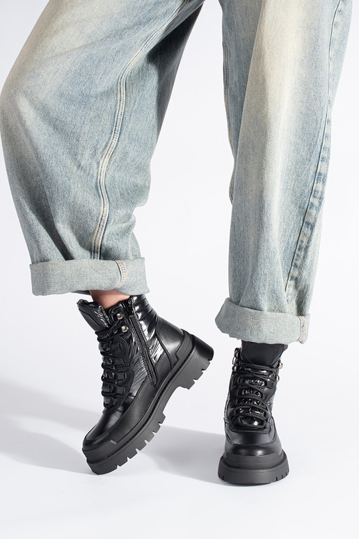 black boots on a thick sole Sergio Leone