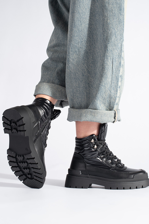 black boots on a thick sole Sergio Leone