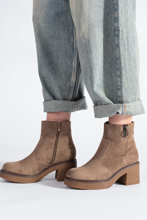 beige of suede ankle boots Sergio Leone beige of suede ankle boots Sergio Leone