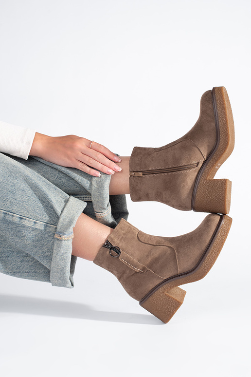 beige of suede ankle boots Sergio Leone beige of suede ankle boots Sergio Leone