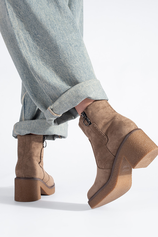 beige of suede ankle boots Sergio Leone beige of suede ankle boots Sergio Leone