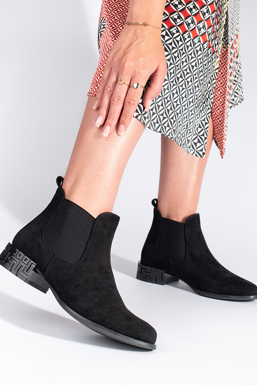 black Chelsea boots Inith a...