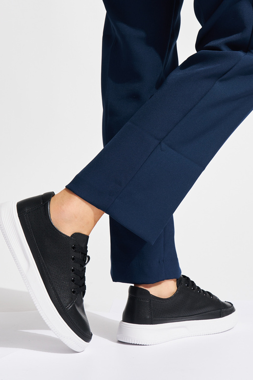 Leather openInork shoes black Sergio... Leather openInork shoes black Sergio...