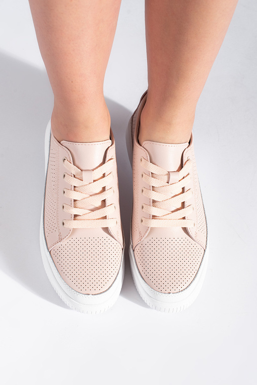 Leather openInork shoes pink Sergio...