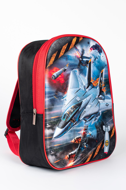 Black and-red backpack for a boy ze... Black and-red backpack for a boy ze...